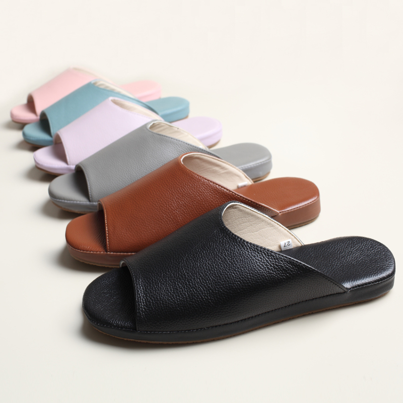 Light Luxury High-End First-Layer Cowhide Slippers for Indoor Use, Suitable for Men and Women in Spring and Summer, Genuine Leather Slippers with Non-Slip Rubber Soles Light Luxury High-End First-Layer Cowhide Slippers for Indoor Use, Suitable for Men and Women in Spring and Summer, Genuine Leather Slippers with Non-Slip Rubber Soles