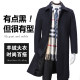 Middle-aged and elderly cashmere coat men's dad's mid-length winter velvet thickened over-the-knee windbreaker men's woolen coat