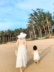 AM Sauce Majia Super Beauty Seaside Beach Beach Váy dài Váy Yangmia Quần áo gia đình Gói mùa hè Sản phẩm mới - Trang phục dành cho cha mẹ và con đồ cặp gia đình Trang phục dành cho cha mẹ và con
