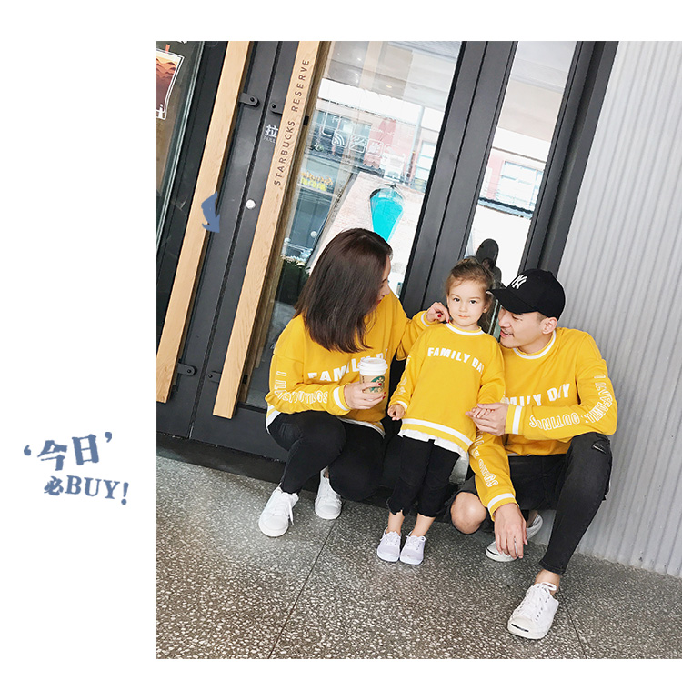 AM sốt mẹ nhà 2018 thu đông gia đình nhà ba ba áo len giả hai mảnh cotton mẹ-con váy trẻ em