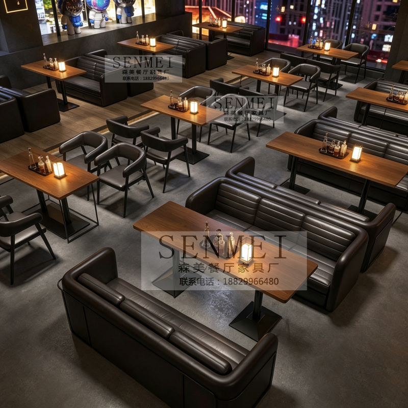 Bar Lounge Booth Sofa Set, Music Tavern, Barbecue Restaurant, Cafe, Western Restaurant, Billiard Hall Tables and Chairs Bar Lounge Booth Sofa Set, Music Tavern, Barbecue Restaurant, Cafe, Western Restaurant, Billiard Hall Tables and Chairs