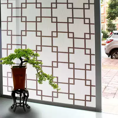 Powder room Bathroom window glass film Translucent opaque Balcony Kitchen sliding door glass sticker Explosion-proof sunscreen