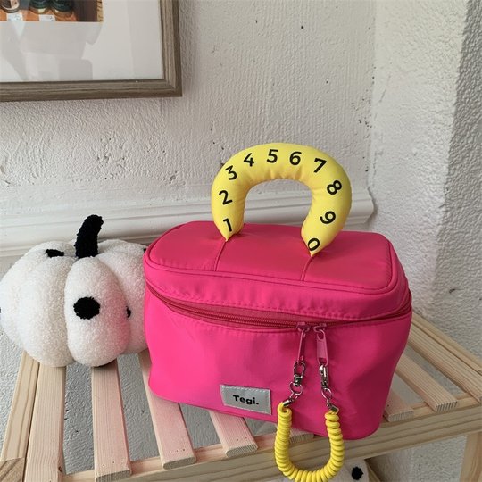 Korean ins Style ~ Liu Yifei's Same Style Dopamine Storage Nylon Waterproof Large-Capacity Fashionable and Cute Cosmetic Bag