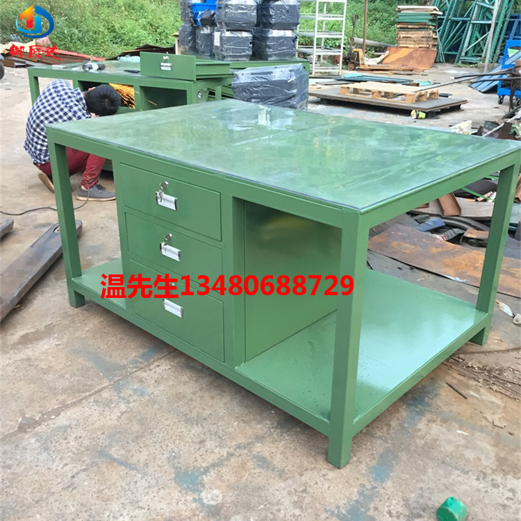 Steel plate workbench heavy workstation repair station mould fitting clamp tablessteel table table manufacturer direct sales