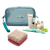 Travel wash bag Female mens business travel toothbrush set Towel transparent makeup Waterproof storage box Portable bath