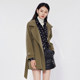 Blowing temperament lapel sheep wool coat for women 2023 winter new style design waist slimming woolen coat