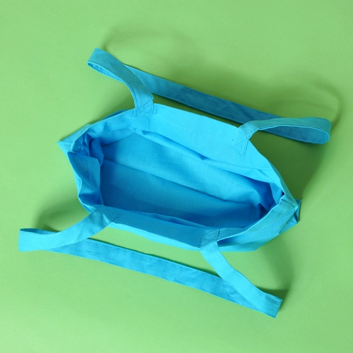 [欧美品牌特制  小清新 天蓝色 简约 棉 购物袋环保袋 可涂鸦]