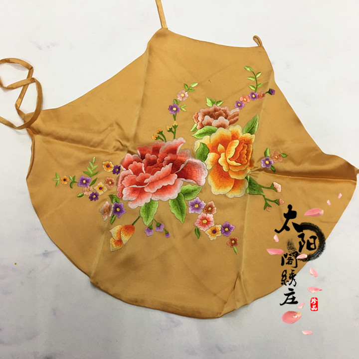 Mới Sunge thêu nặng dâu tằm phù hợp với phụ nữ đồ lót hoa mẫu đơn thêu tay thêu lụa quan ao yem cao cap
