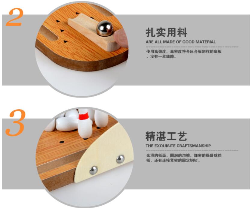 Mini bằng gỗ bowling tabletop trò chơi đồ chơi cha mẹ và con trò chơi tương tác trẻ em quà tặng sinh nhật cho bạn bè và bạn cùng lớp 	mua bộ bowling	