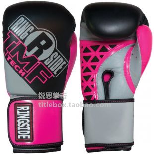 (shipped in US) RINGSIDE Boxing Gloves Leather Boxing Gloves Women's Pink Black