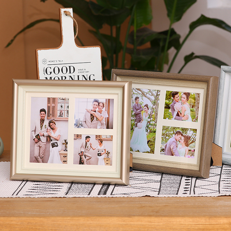 Creative Concorde Children Three-four-hole Lovely Combined Personal Korean Wedding Photo Frame Hanging Wall