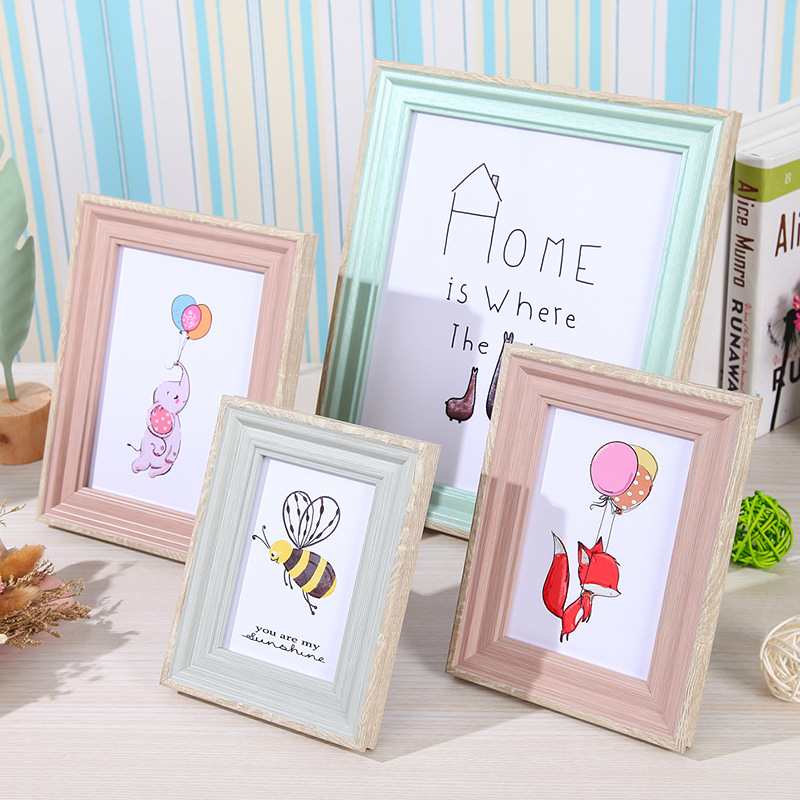 Modern creative photo frame table 5 inch 6 inch 7 inch 8 inch 10 inch A4 simple children's photo frame photo frame hanging wall frame