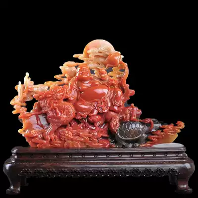 Natural Shoushan stone ornaments, original stone carvings, Alpine stone fields, Huangshi, Fuman, world living room, business gifts, Town House