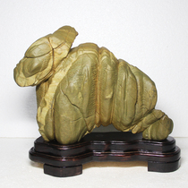 Songhua stone stone stone wool original stone wool natural ornamental stone Jilin ornaments case stone zodiac Rabbit