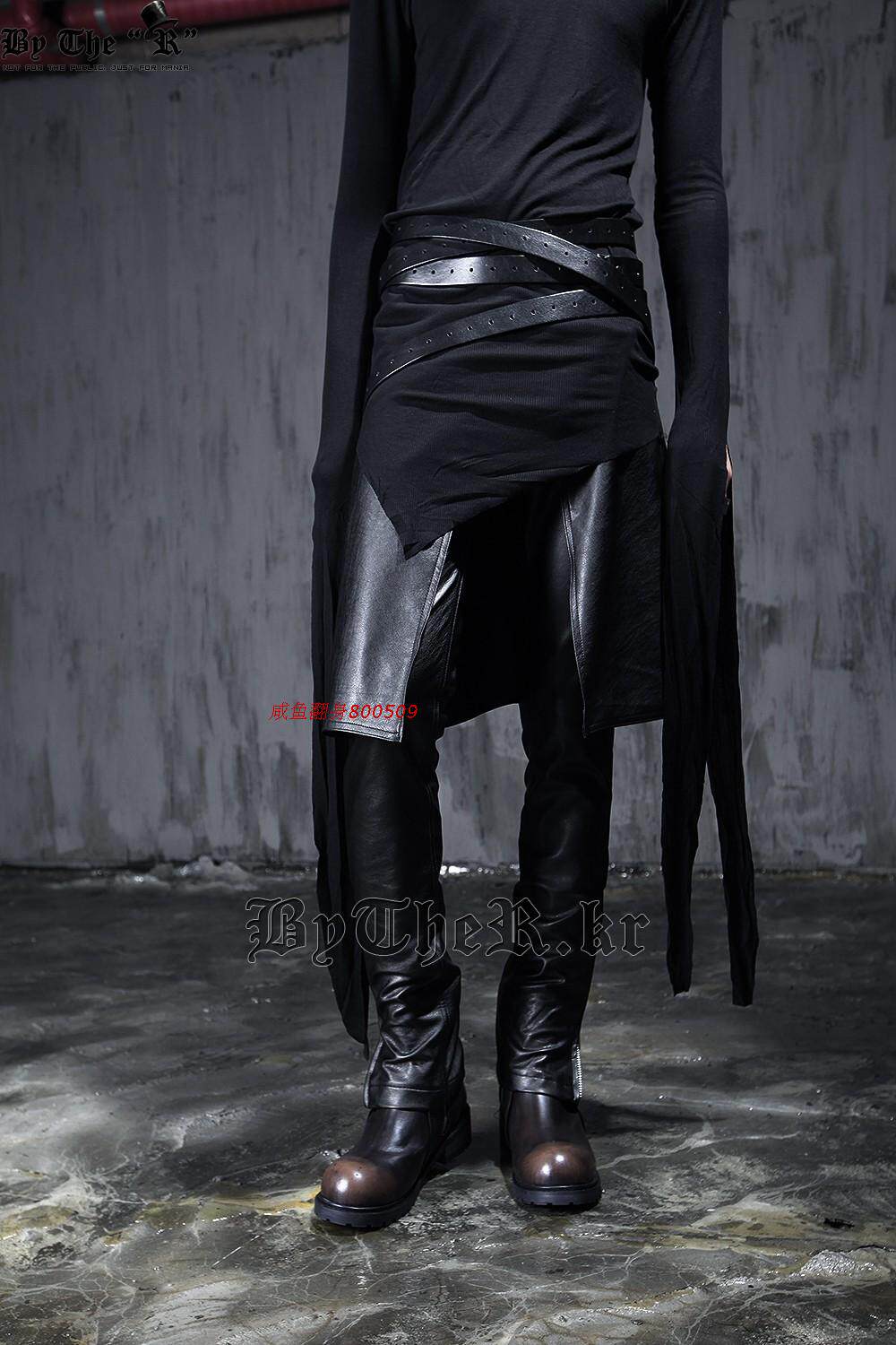 Pantalon cuir homme serré - Ref 1494211 Image 31