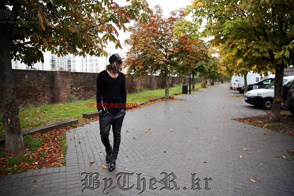 Pantalon cuir homme - Ref 1484161 Image 27