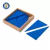 Tiger day Montessori teaching aids constitute triangle blue triangle box twelve right angles
