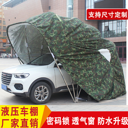Semi-Automatic Home Carport, Mobile Folding Garage, Outdoor Parking Shed, Rainproof and Sunproof Car Parking Shed, Sunshade