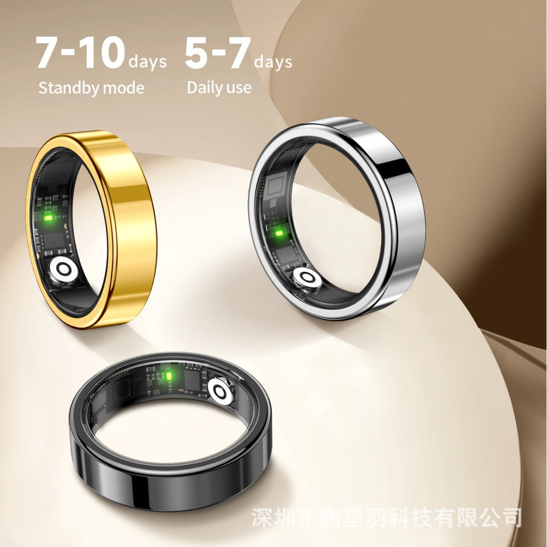 New cross-border SR09 smart ring women's heart rate monitoring video long standby black technology waterproof men's ring