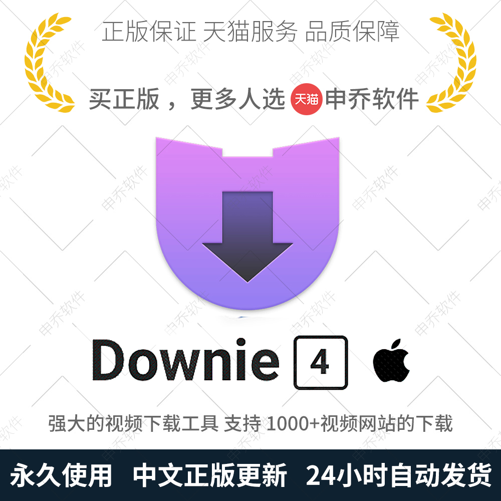 Genuine Downie 4 Mac Apple computer online video download tool registration code activation code exclusive