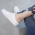Giày lười nữ nửa đế trắng không gót phẳng 2018 mùa hè mới phiên bản Hàn Quốc của giày vải lười da hoang dã dành cho sinh viên giầy nike nữ Plimsolls