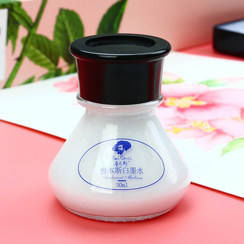 Rubens new holbein split white ink liquid white watercolor cartoon highlights with starry sky paint