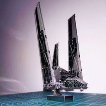 Steel Demon 3D glue-free three-dimensional metal assembly stainless steel puzzle model planet battle New Empire shuttle