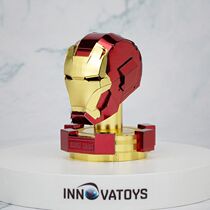 Steel magic metal DIY assembly model 3D three-dimensional puzzle Avengers Iron Man helmet color version