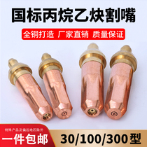 National standard acetylene propane gas liquefied gas cutting gun nozzle g01-30-100-300 ring type plum blossom cutting torch nozzle