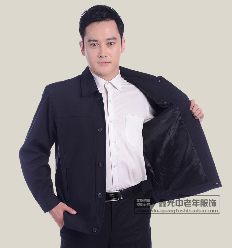 [Đặc biệt hàng ngày] áo khoác nam trung niên và áo khoác nam tuổi áo sơ mi nam mùa xuân và mùa thu quần áo nam trung niên áo khoác thể thao