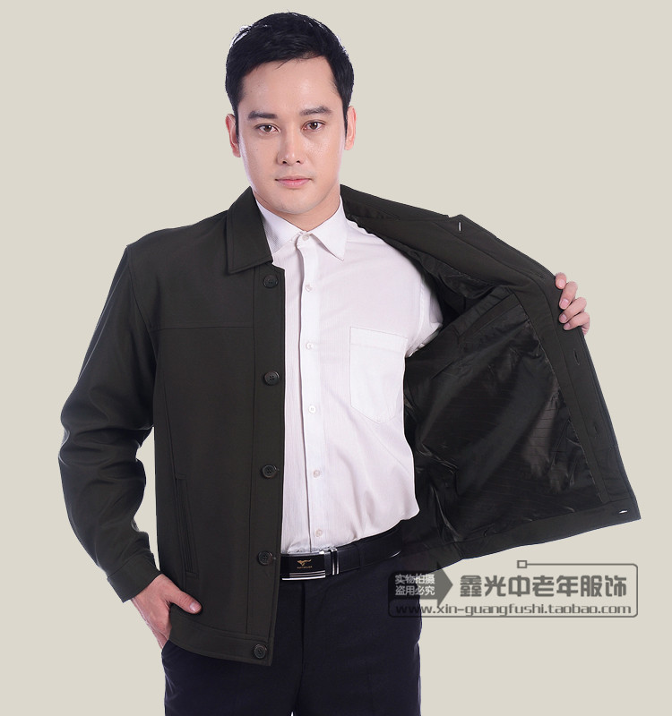[Đặc biệt hàng ngày] áo khoác nam trung niên và áo khoác nam tuổi áo sơ mi nam mùa xuân và mùa thu quần áo nam trung niên áo khoác thể thao