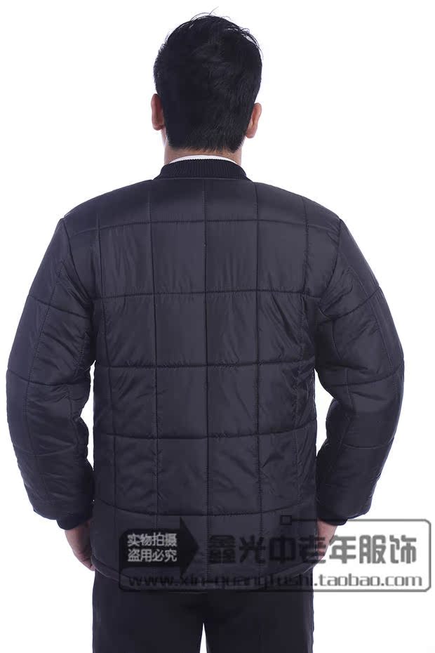 Hàng ngày đặc biệt áo khoác cotton nam trung niên áo thường cỡ lớn xuống bông lót ông già áo khoác cotton cha dày áo khoác nam có mũ