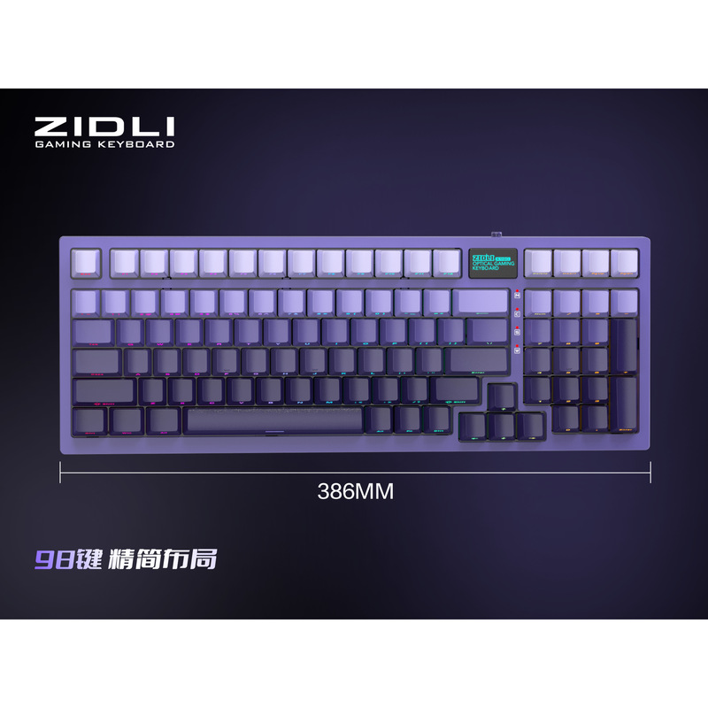Zidli Magnetic Power K980 Linear Silent Feel Wired Gaming 98-Key and 104-Key Keyboard Ip68 Waterproof and Dustproof