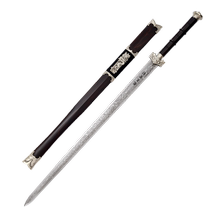 Longquan sword Shenlong Han sword thousand-layer steel white copper ebony wood one-piece sword knife self-defense cold weapon unedged