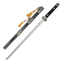 Longquan Sword Tang Hengdao Tang Hengdao Feather Pattern Collection All-in-one Sword Self-Defense Cold Weapon Unedged