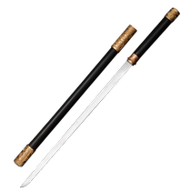 Longquan sword 20-inch red copper stick knife Tang Hengdao thousand-layer steel one-piece sword knife self-defense cold weapon unedged
