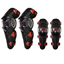 Hunting Wolf Motorcycle Knee Pads and Elbow Pads Four-piece Set Windproof Warmth Anti-Fall Protective Gear Multifunctional Riding Warm Lining