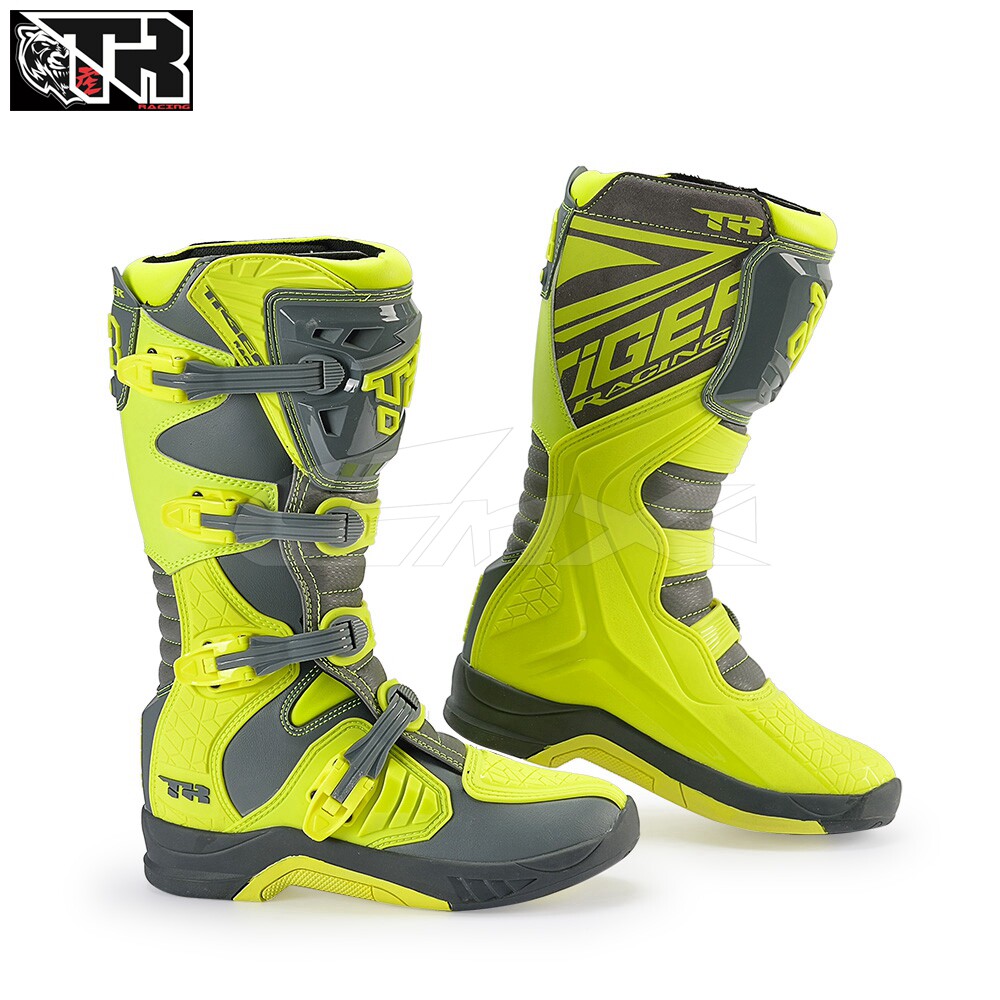 Hong Kong Tiger motorcycle off-road boots new competition venue off-road long boots anti-fall motorcycle shoes equipment A5