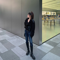 (1 piece 8 fold 2 pieces 7 fold 3 pieces 6 fold) imitation lamb wool coat womens short autumn and winter thick velvet wool coat