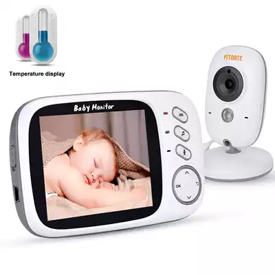 US imported Fitnate wireless film Baby Monitor night vision dual channel intercom lullaby screen