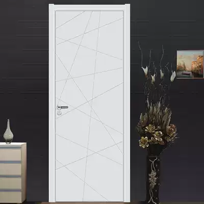 European bedroom door indoor white wooden door log paint-free whole house custom room door modern simple home solid wood door