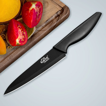 Sharp stainless steel Black Blade fruit knife household fruit cutting knife kitchen peeling melon knife pocket knife portable