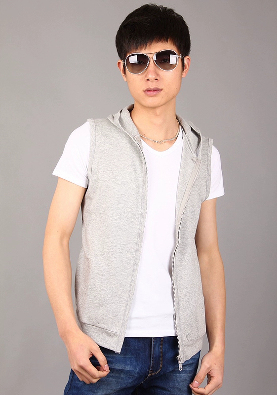 Mùa xuân và mùa hè cotton trùm đầu vest nam phiên bản Hàn Quốc của áo không tay giản dị áo vest vest - Áo vest cotton