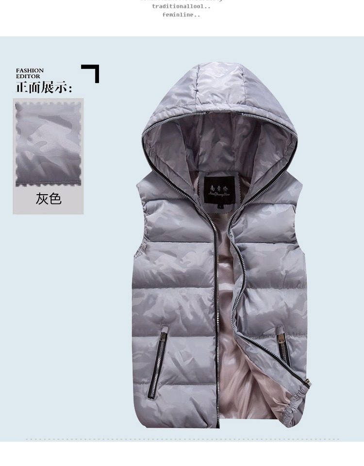 Débardeur homme Cotton vest pour hiver - Ref 1582045 Image 14