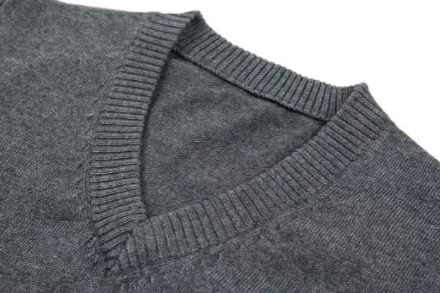 Áo len nam mùa thu và mùa đông Áo len nam cổ chữ V không tay áo len nam thời trang giản dị áo len vest vai len áo vest khoác nam