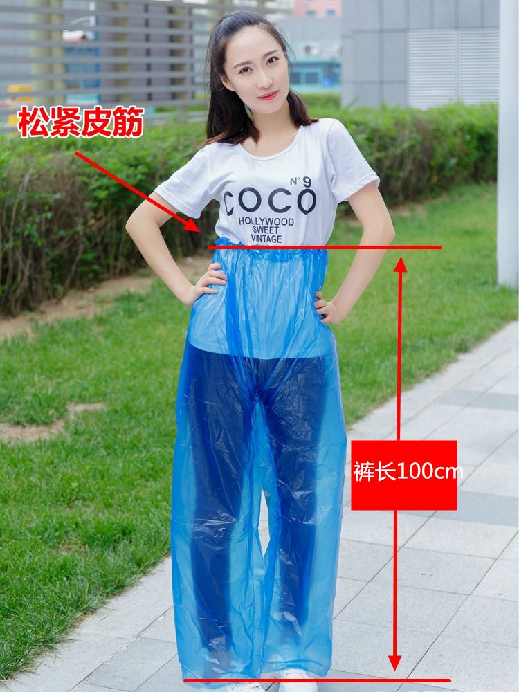 Nhà sản xuất bên ngoài hộp nhựa không mùi nhựa trong suốt cơ thể phụ nữ mỏng màu trắng cộng với giày che mưa áo mưa dùng một lần quần chia áo mưa trẻ em