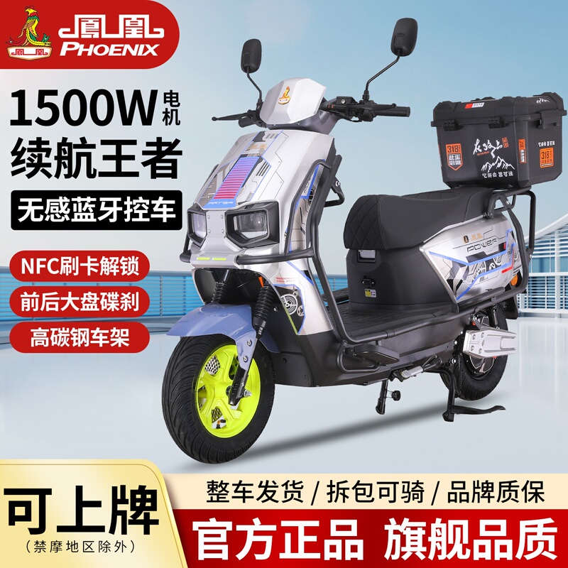 Phoenix Sky Model Electric Scooter 72V High-Speed Long-Distance City Delivery Extra-Long Range Electric Moped