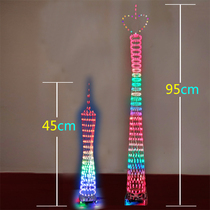 Guangzhou tower kit parts colorful LED small waist circuit board 51 microcontroller DIY welding assembly training