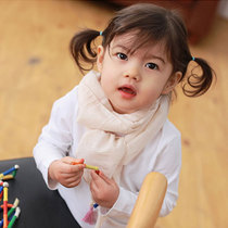 South Korea imported baby scarf spring and autumn thin cotton boy girl collar baby boy collar