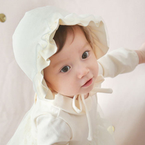 South Korea imported baby hat baby hat spring and autumn cotton childrens bag head hat newborn girl princess hat tide